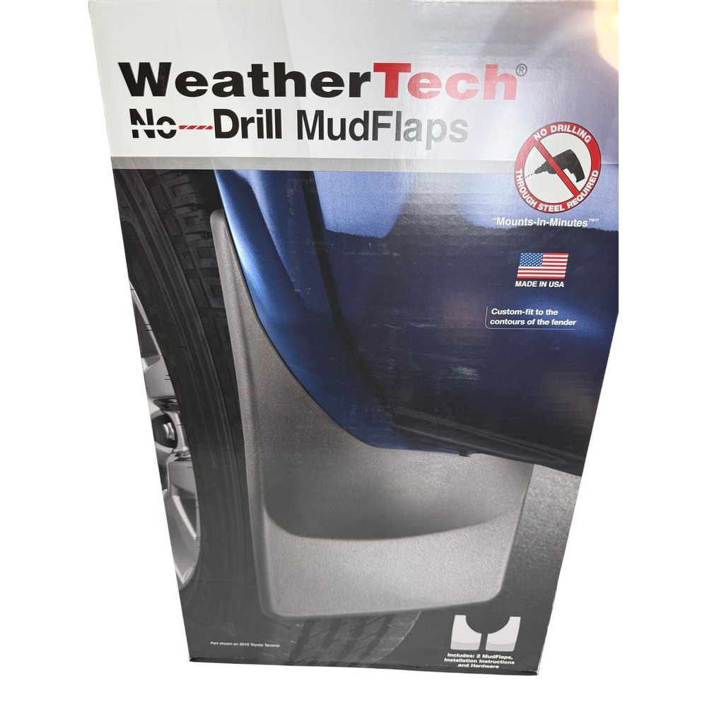 WeatherTech‎ MudFlaps 2020 Jeep Gladiator Rear Black Brand New 120113 No-Drill